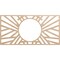 Ekena Millwork Hoover Wood Fretwork Pierced Ceiling Medallion, Alder, 30"W x 15"H x 11 1/8"ID x 3/8"T CMWP30X15X0375HOAL - alternate 1